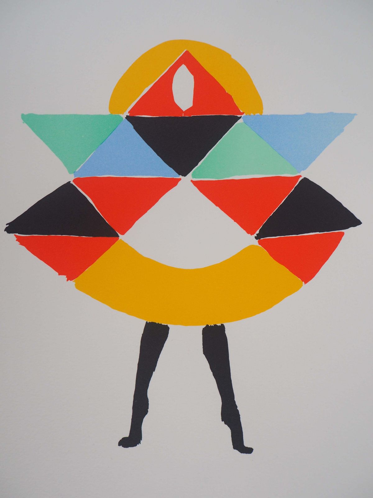 Sonia Delaunaycarnival Dress   Lithograph (Artcurial Edition)1994 photo Art