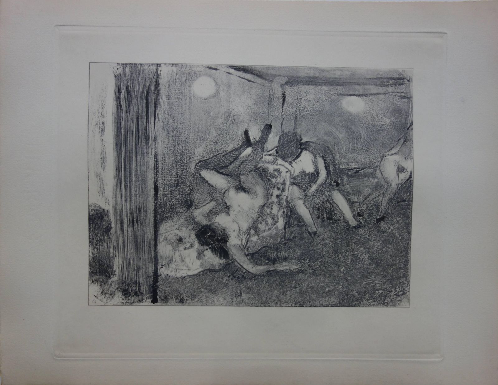 (After) Edgar Degaswhorehouse Scene : The Drunk Prostitutes   Original Etching1935 photo furniture