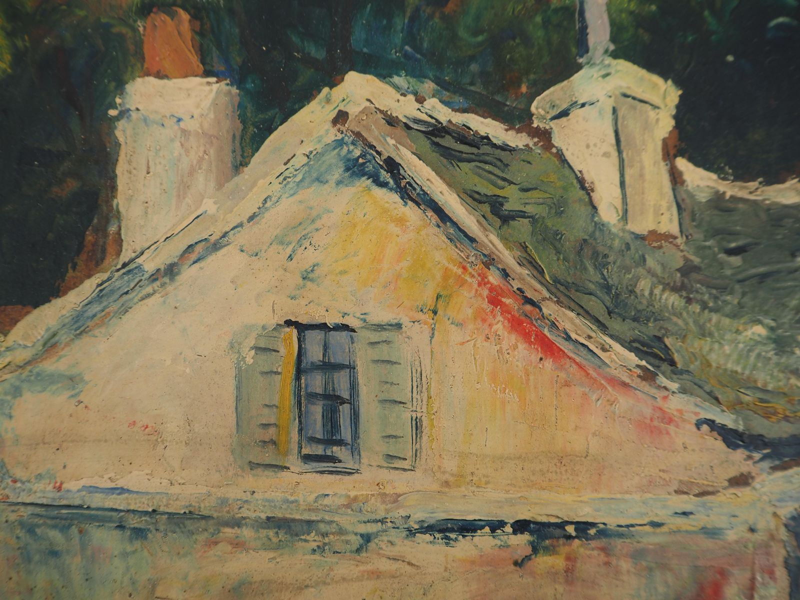 élisée Macletparis, Montmartre : Sacre Coeur Church And Small House   Oil Painting   Signed photo buy