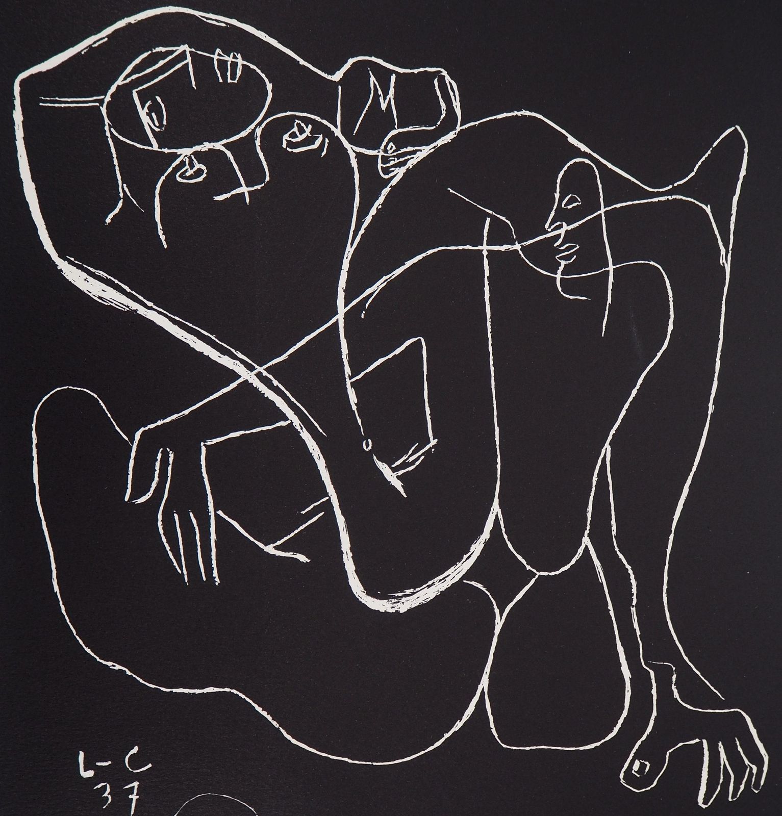 Le Corbusierpassion Of The Lovers   Original Lithograph (Atelier Michel Cassé), 19641964 photo Art