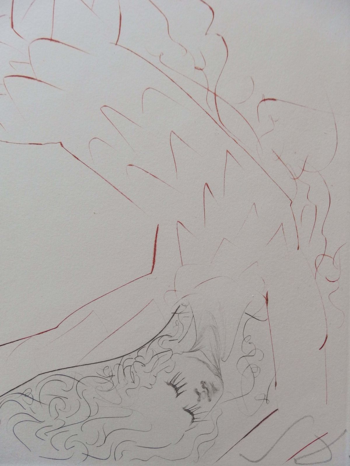 Tristan Blessé ("Tristan Wounded"), Original Etching, Handsigned1970 photo for sale