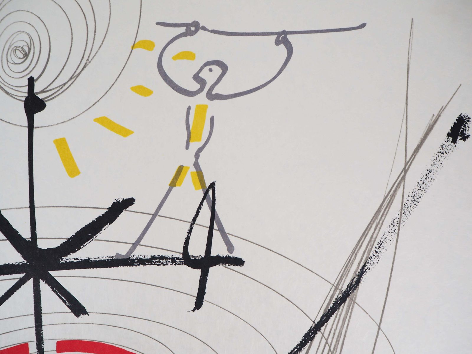 Jean Cocteaujean Cocteau And Raymond Moretti : Dancers, Original Hansigned Lithograph1973 photo vintage