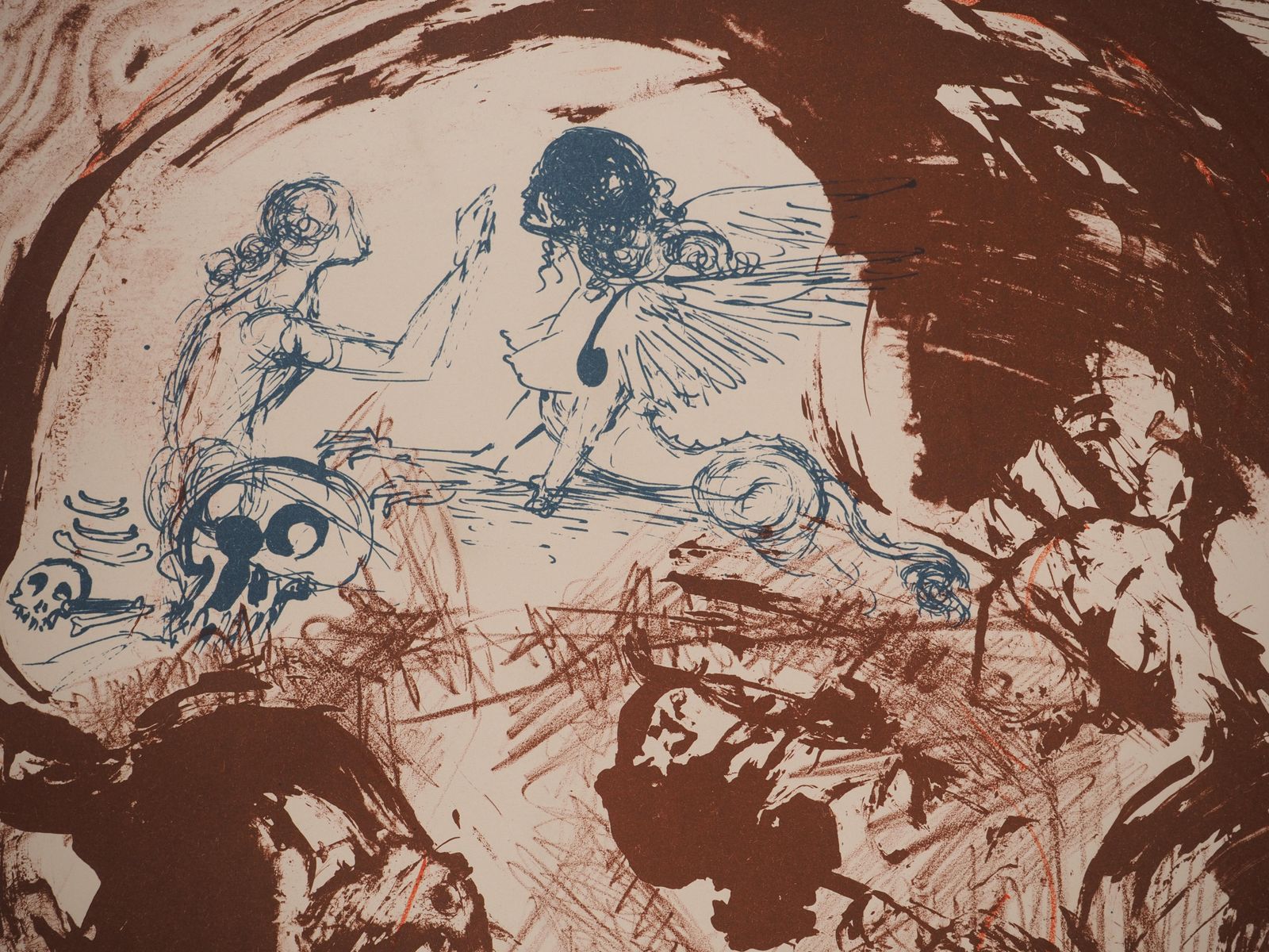 Salvador Dalí­Psychoanalysis : Tribute To Freud   Original Handsigned Lithograph (Field #72 3)1972 photo vinterior