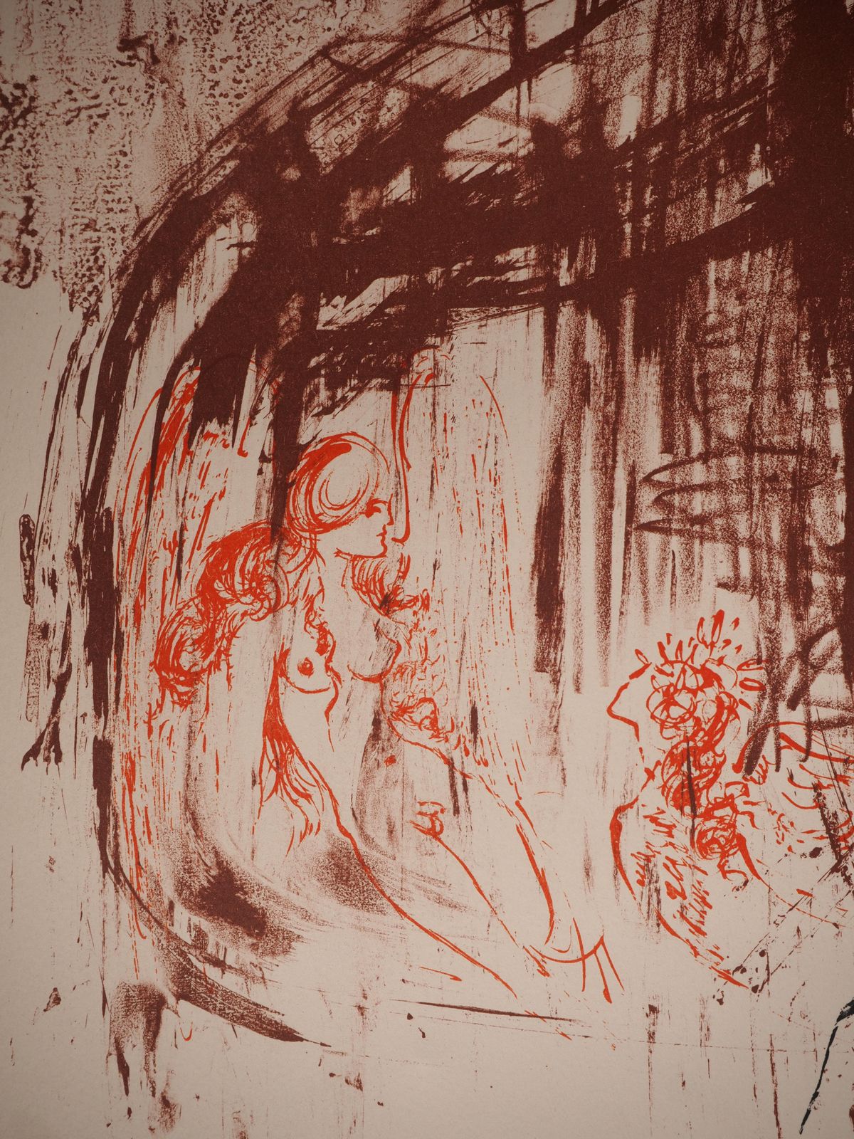 Salvador Dalí­Psychoanalysis : Tribute To Freud   Original Handsigned Lithograph (Field #72 3)1972 photo vintage