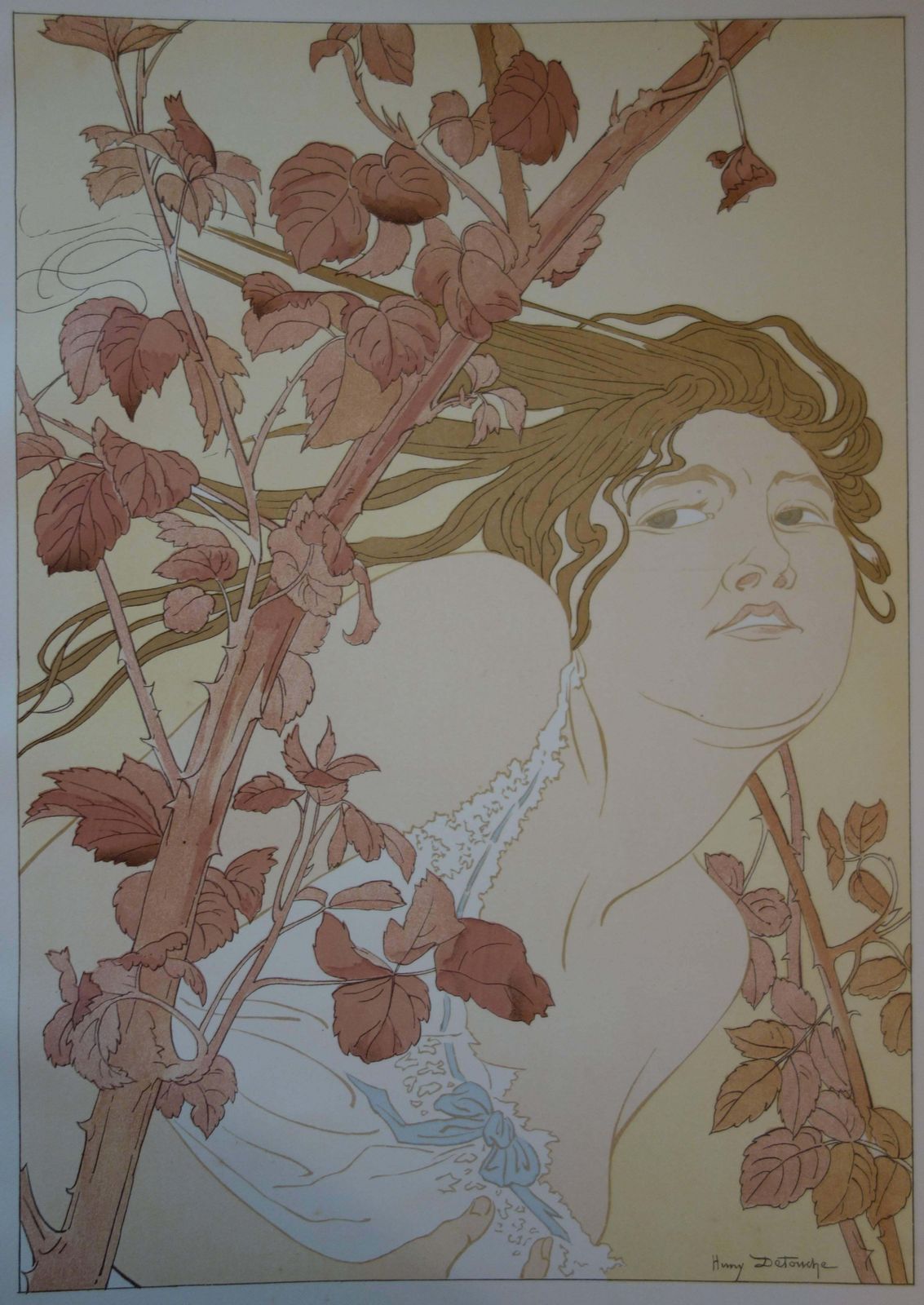 Henry Detouchein The Brambles   Original Lithograph   18971897 photo for sale