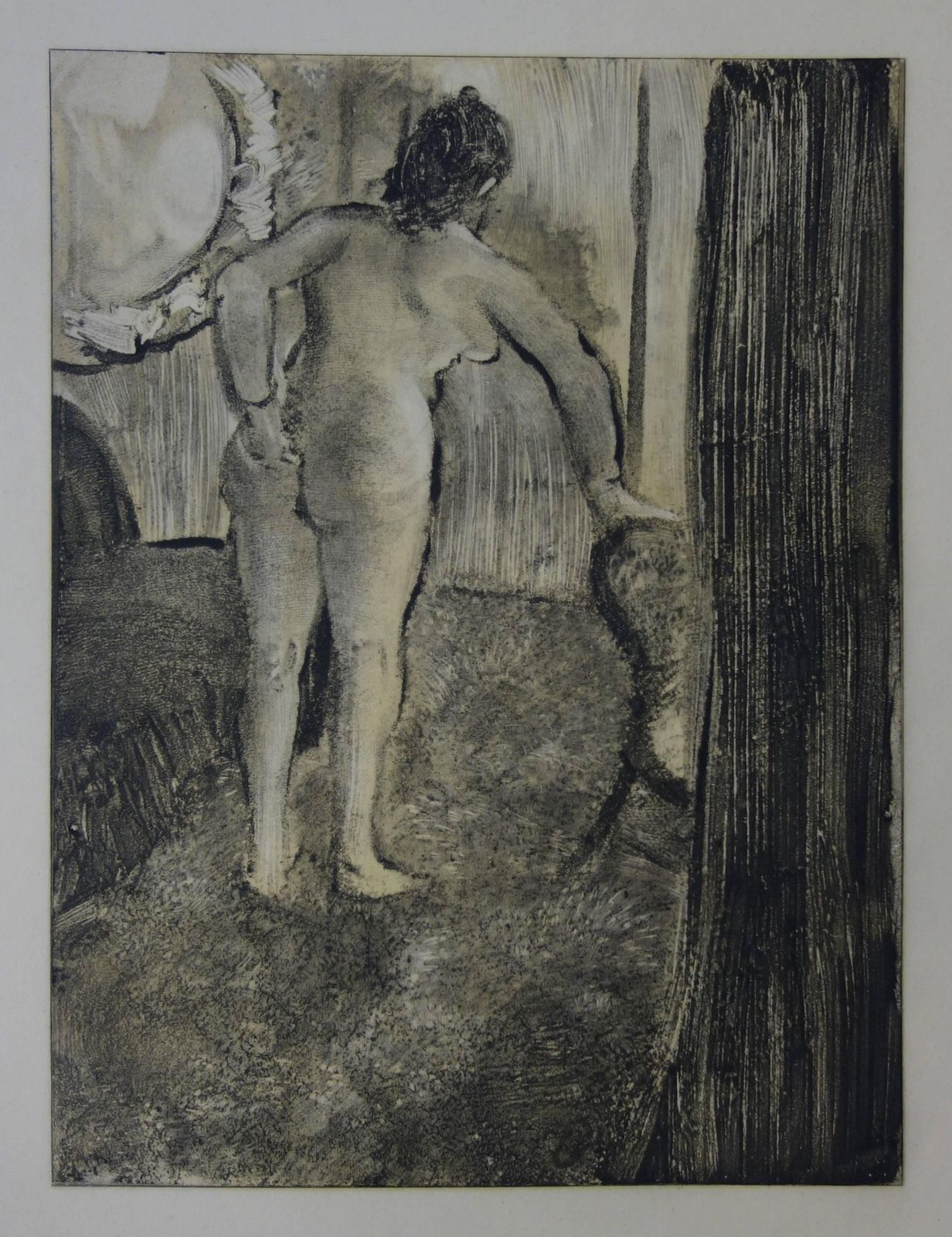 (After) Edgar Degaswhorehouse Scene : Waking Up After A Long Love Night   Etching1935