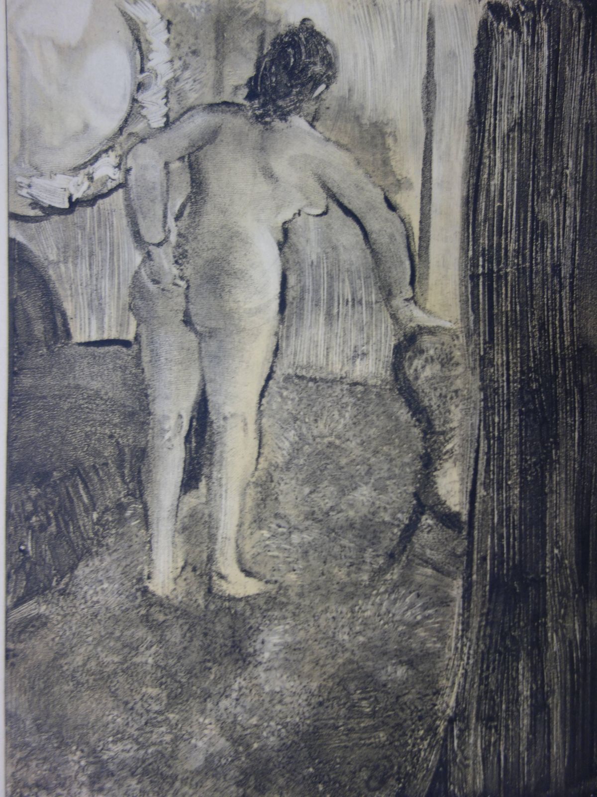 (After) Edgar Degaswhorehouse Scene : Waking Up After A Long Love Night   Etching1935 photo for sale