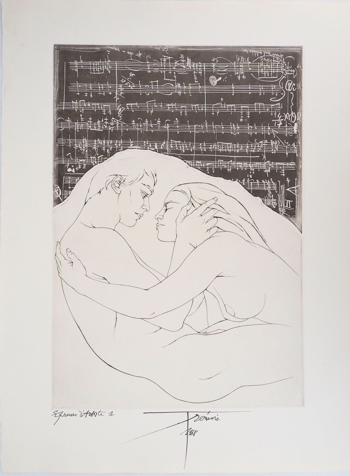 Pierre Yves Trémoispierre Yves Trémois :  Harmony   Original Handsigned Etching, 19681968