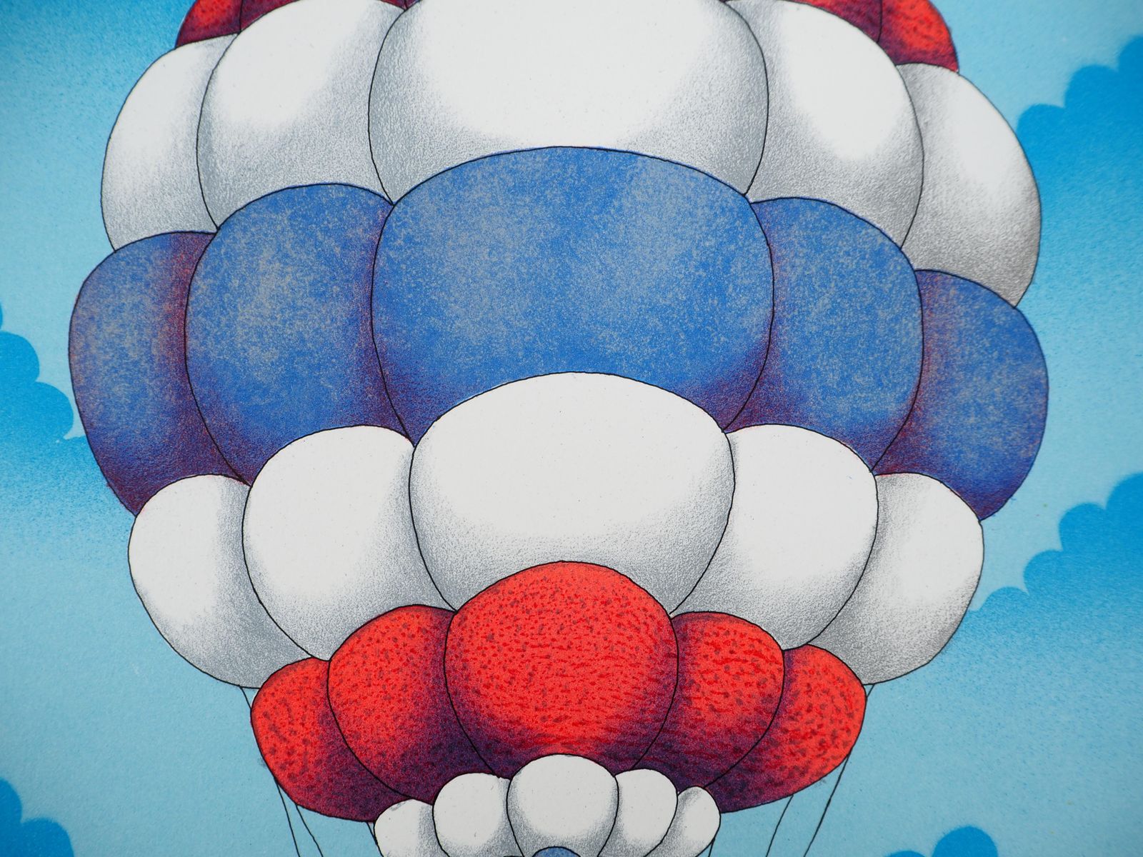 photo furniture Bernard Vercruycenaive Art : The Balloon   Original Lithograph, Signed And Numbered / 100