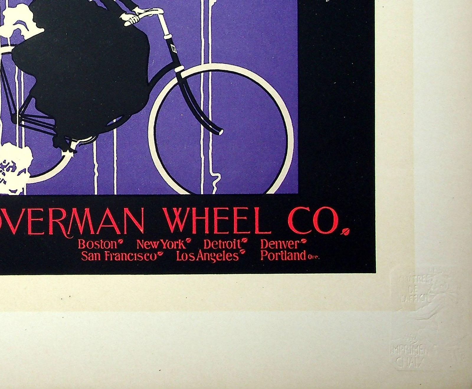 William H. Bradley Woman On Her Bicycle   Original Lithograph (Les Maîtres De L'affiche), 18991899 photo Art