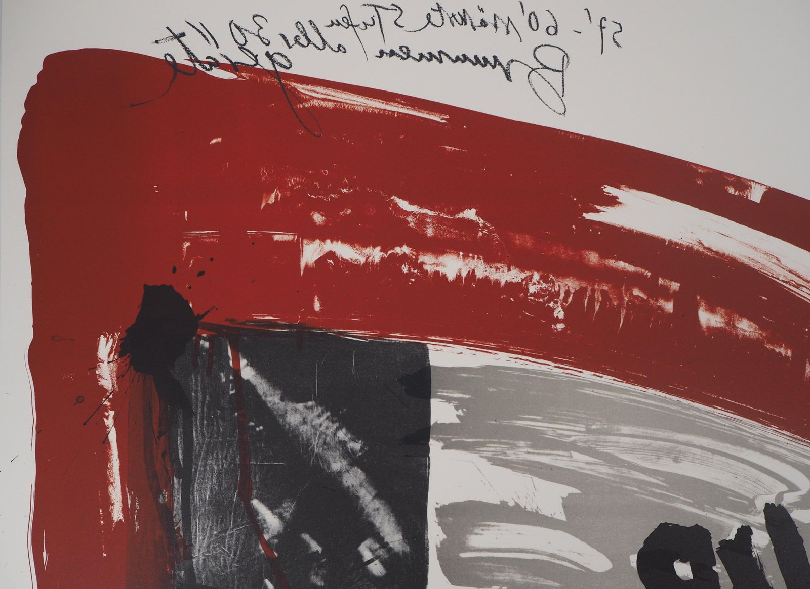 Wolf Vostellthe Scream,  Night Attack   Original Handsigned Lithograph   Ltd 85 Cop (Fluxus)1990 photo buy
