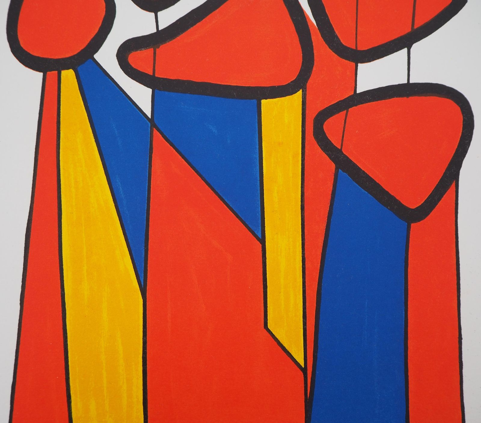 Alexander Caldercomposition In Red, Yellow And Blue   Lithograph   Mourlot, 19721972 photo vinterior