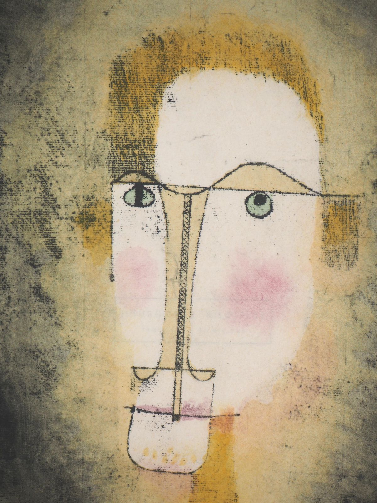 Portrait In Yellow   Lithograph And Stencil1964 photo vinterior