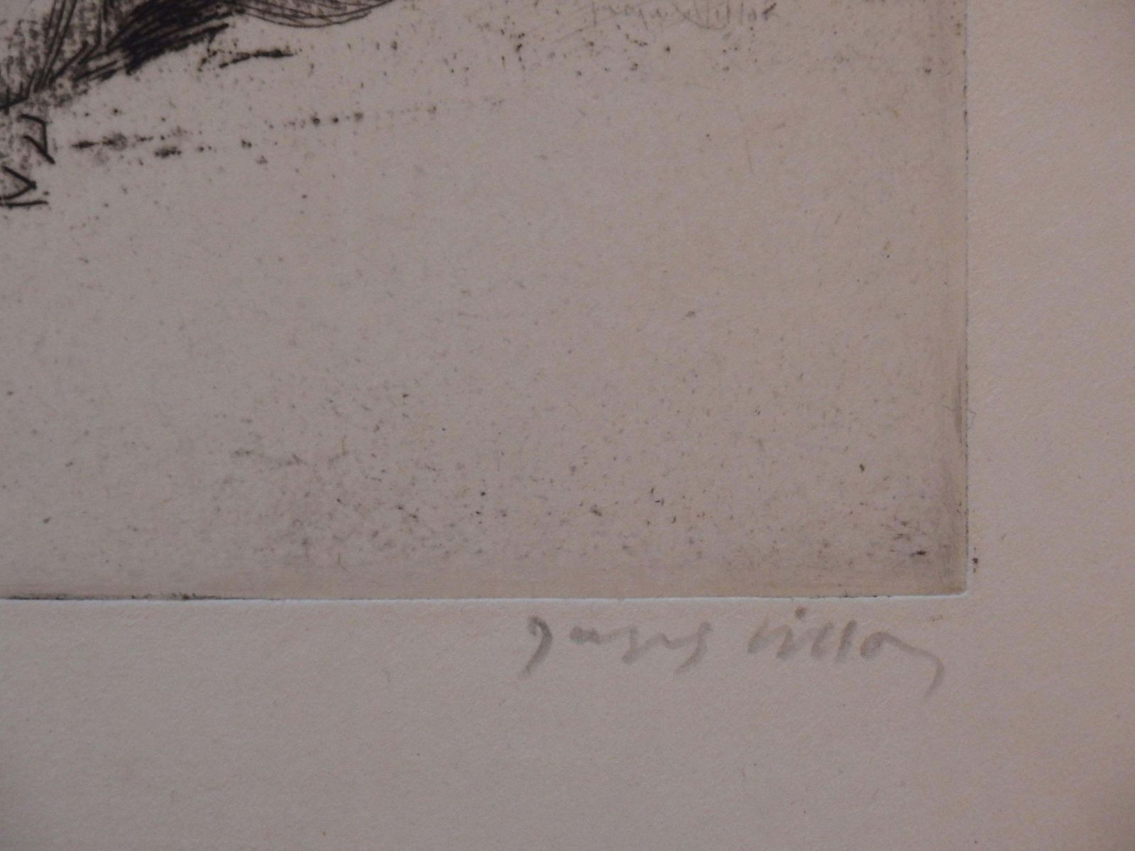 Jacques Villonyoung Girl With The Cats   Original Handsigned Etching   30 Copies1907 photo furniture