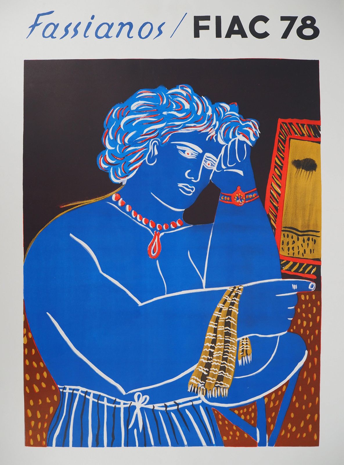 Alekos Fassianosgreece : Thinker With A Watch (Fiac 1978)   Original Lithograph, 19781978 photo for sale