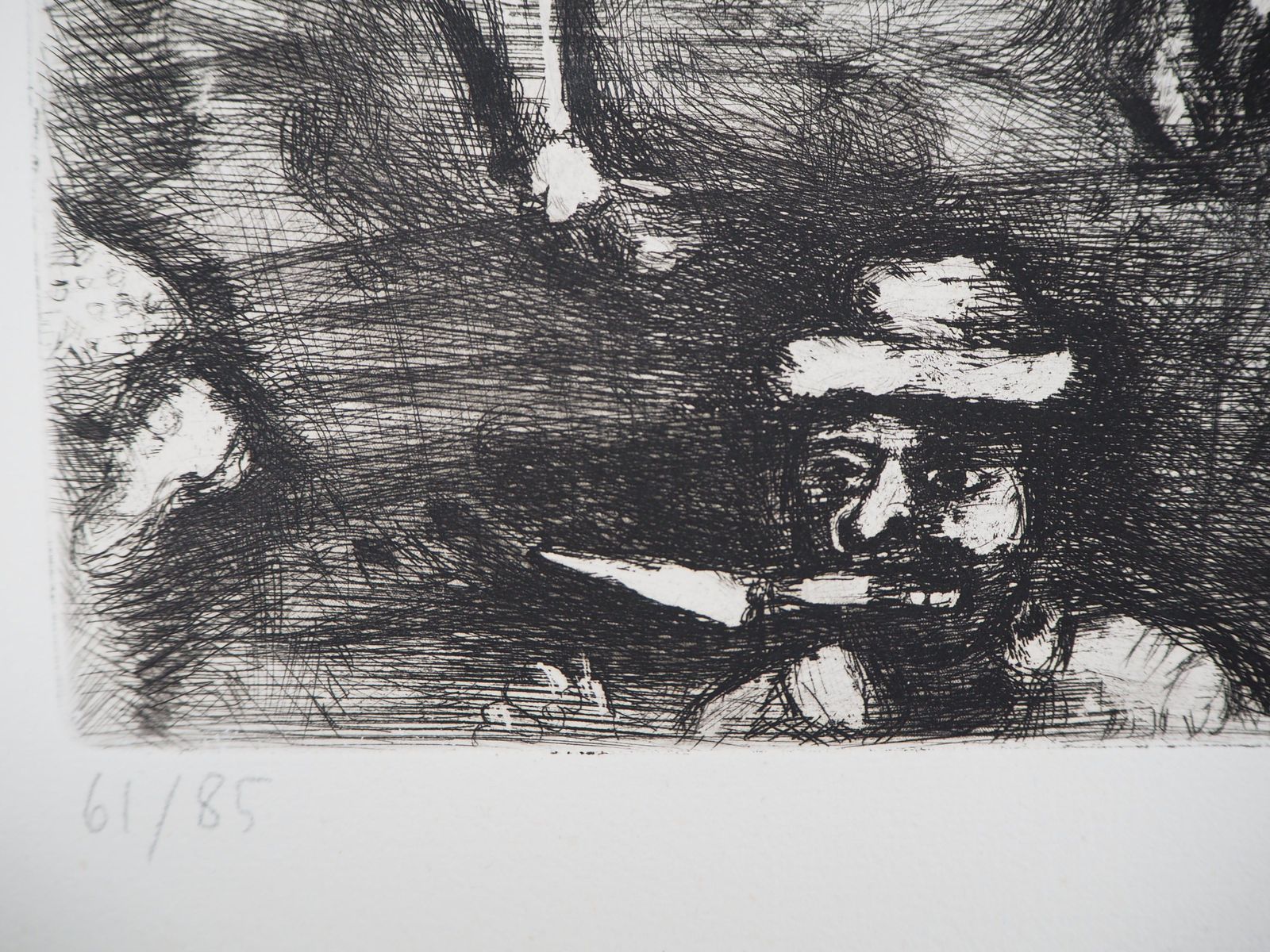 Marc Chagallthe Two Mules   Original Etching   Ref. Sorlier #1971952 photo vinterior