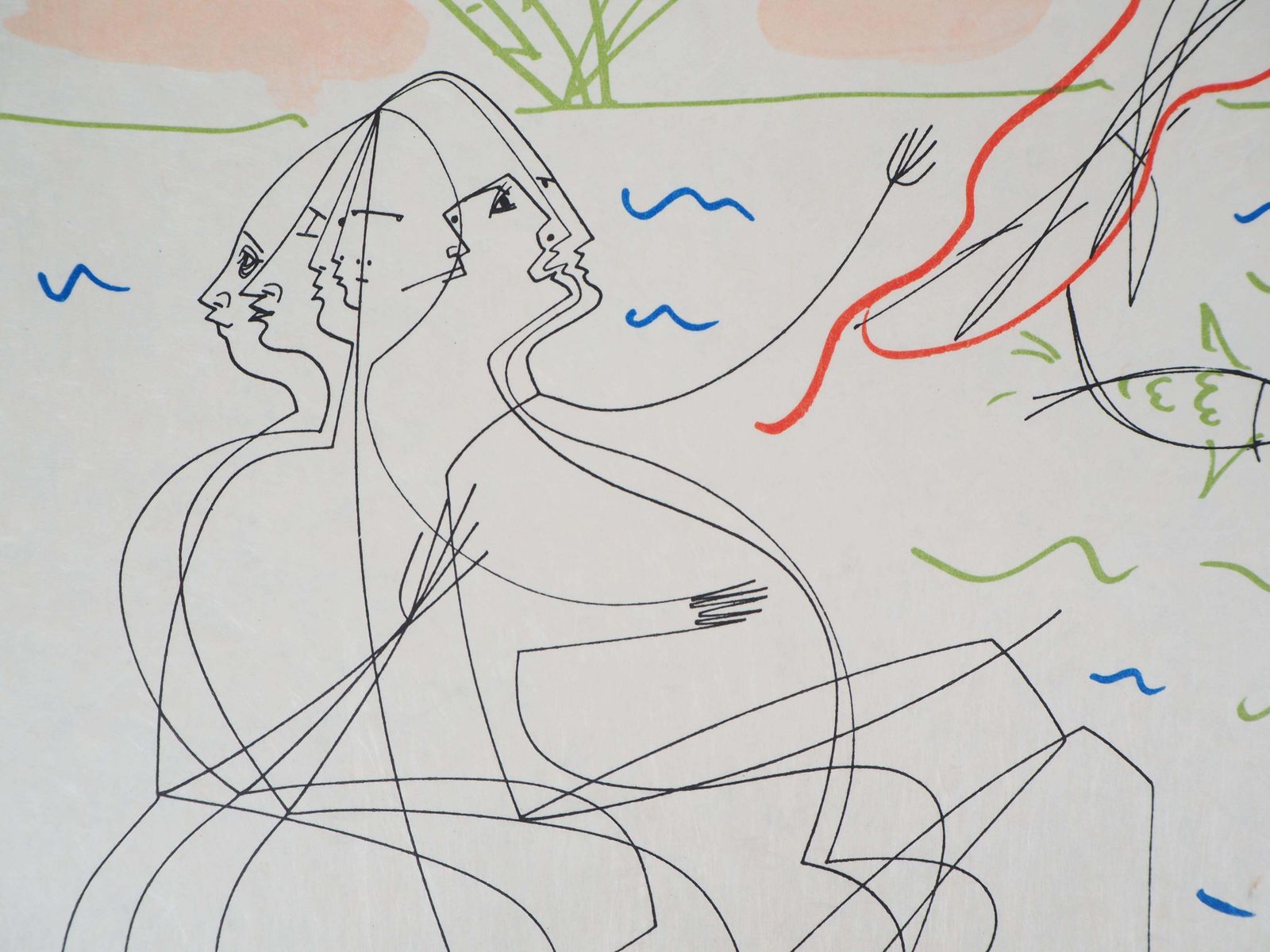 Jean Cocteaujean Cocteau & Raymond Moretti: Birth Of Venus   Original Handsigned Lithograph1973 photo buy