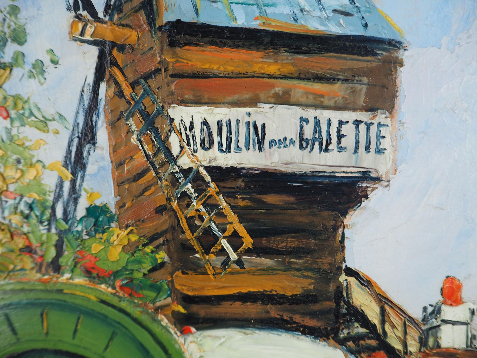 élisée Macletparis, Montmartre : Moulin De La Galette (The Mill)   Oil Painting   Signed photo buy