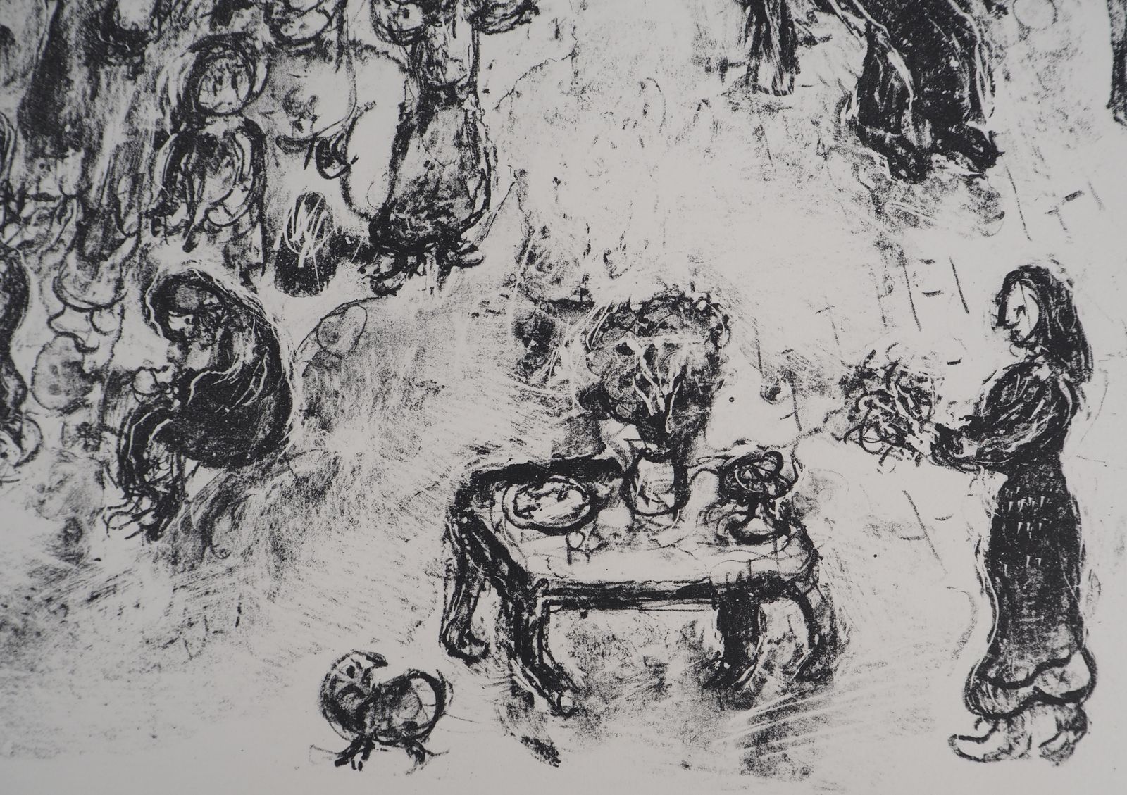 Marc Chagalla Bible Overview   Original Lithograph (Mourlot #746)1976 photo buy