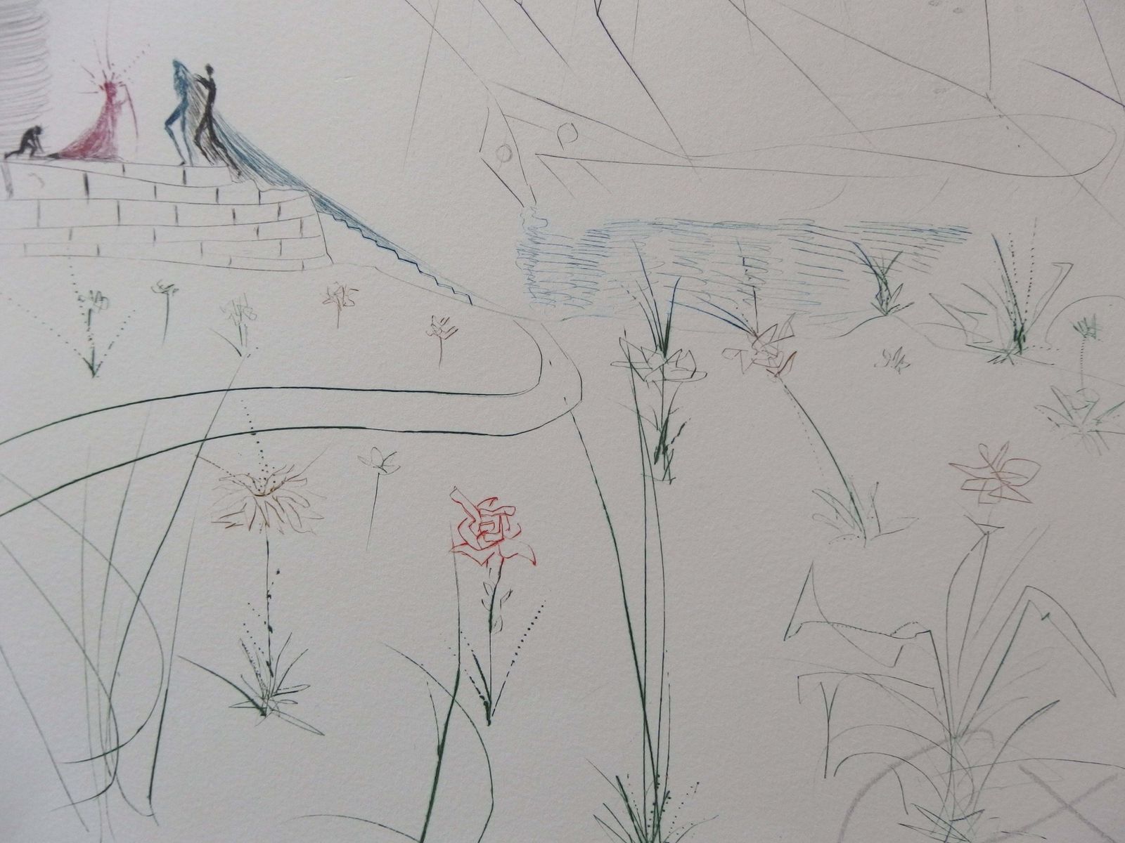 L'arrivée D'iseult ("The Arrival Of Iseult"), Original Etching, Handsigned1970 photo Art