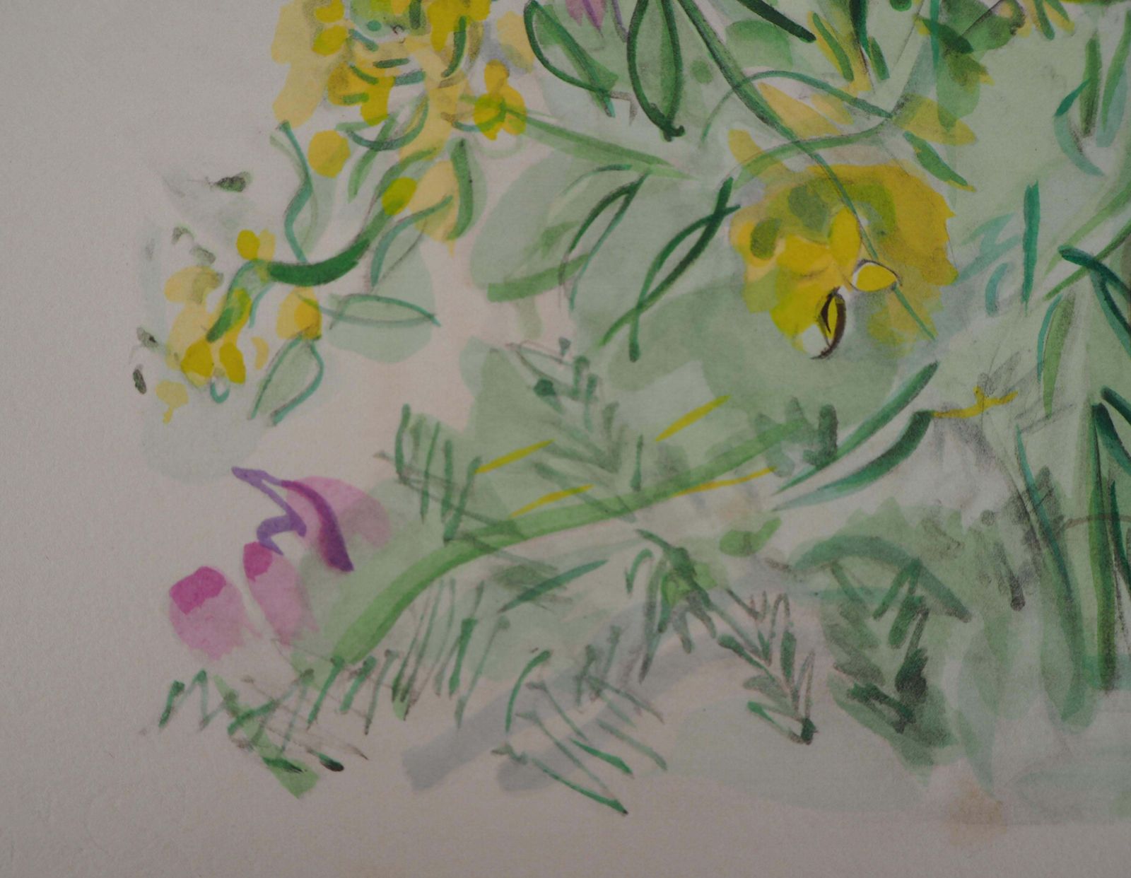 Raoul Dufysummer Garden : A Bunch Of Flowers   Original Lithograph1953 photo vinterior