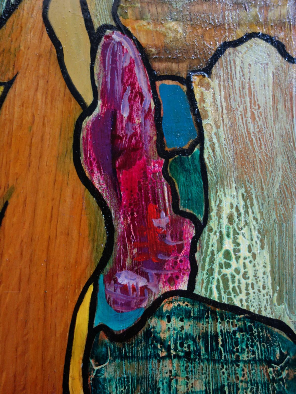 Hassan Ertugrul Kahramannude Woman Profile   Original Painting On Panel   Handsigned1989 photo for sale
