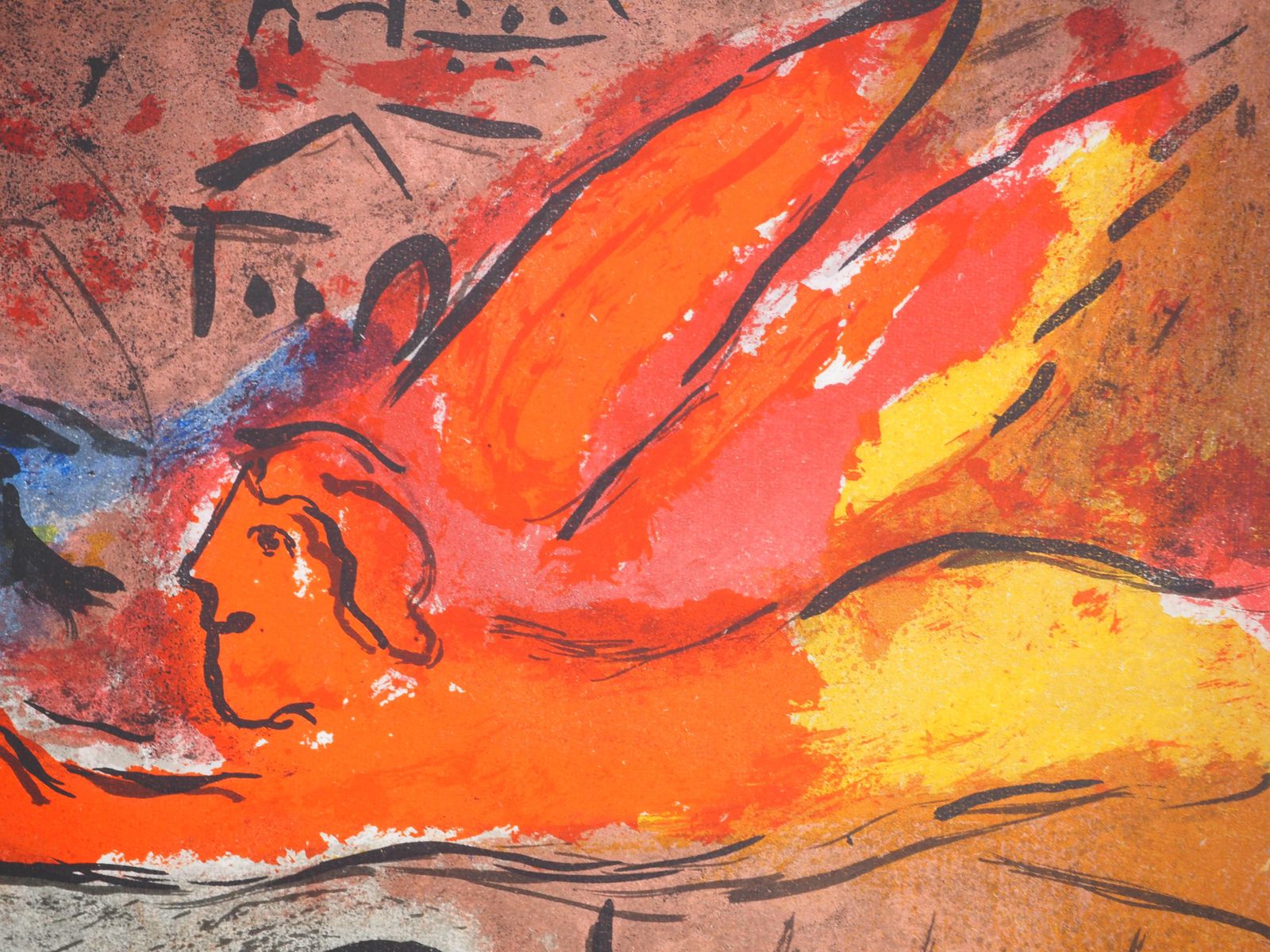 Marc Chagallthe Bible : David And Bethsabee In Love   Original Lithograph (Mourlot #135)1956 photo 510.0