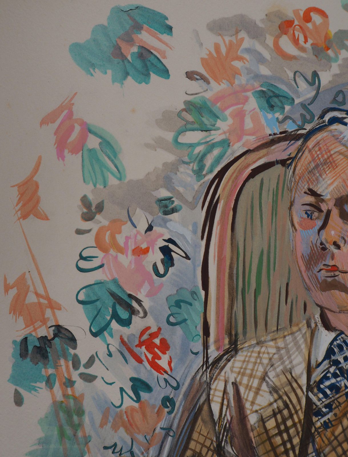 Raoul Dufyself Portrait (The Artist In A Armchair)   Original Lithograph1953 photo vinterior