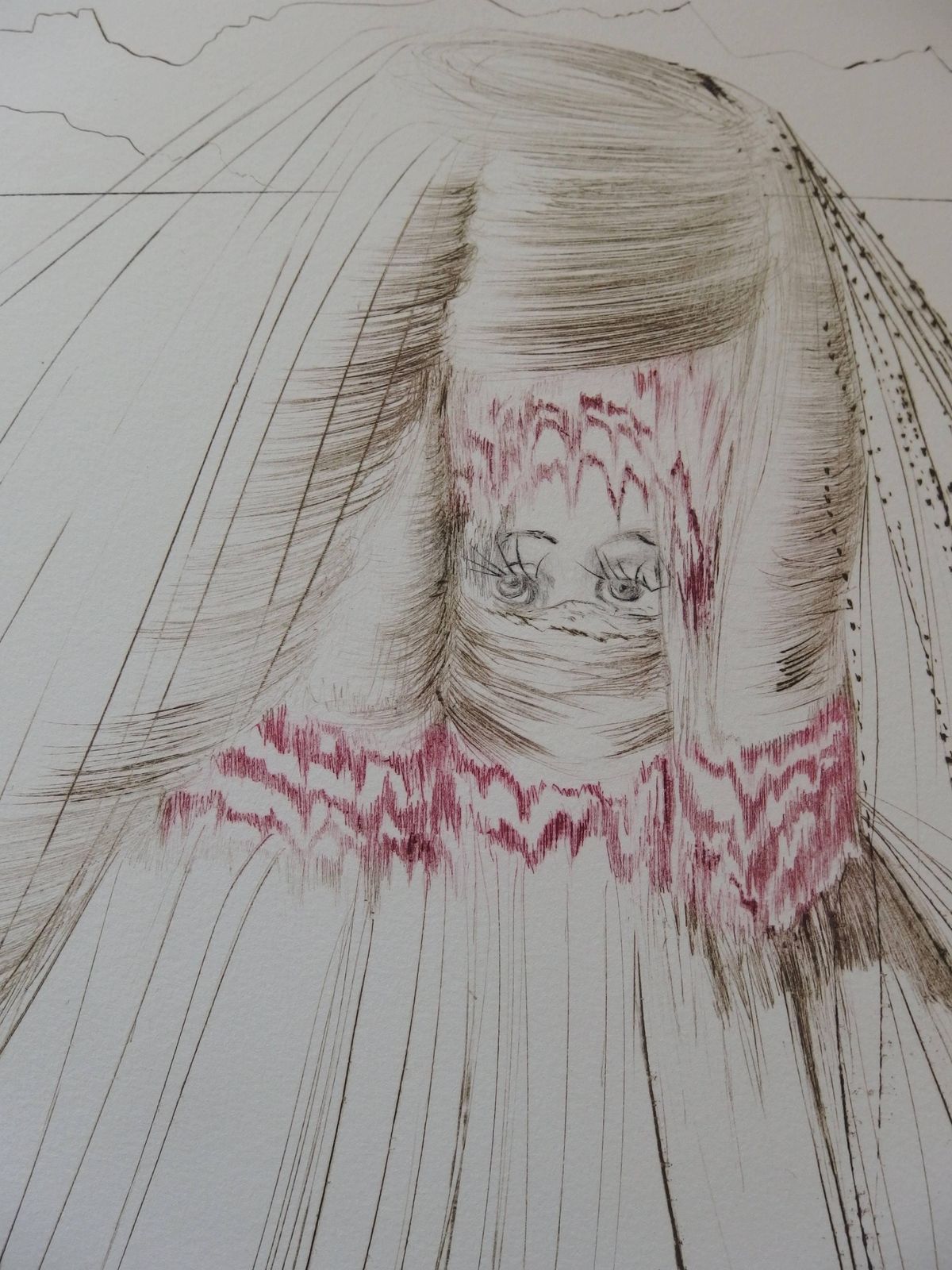 La Reine Avait Bliaut De Sole ("The Queen With Silk Tunic"), Etching, Handsigned1970 photo for sale