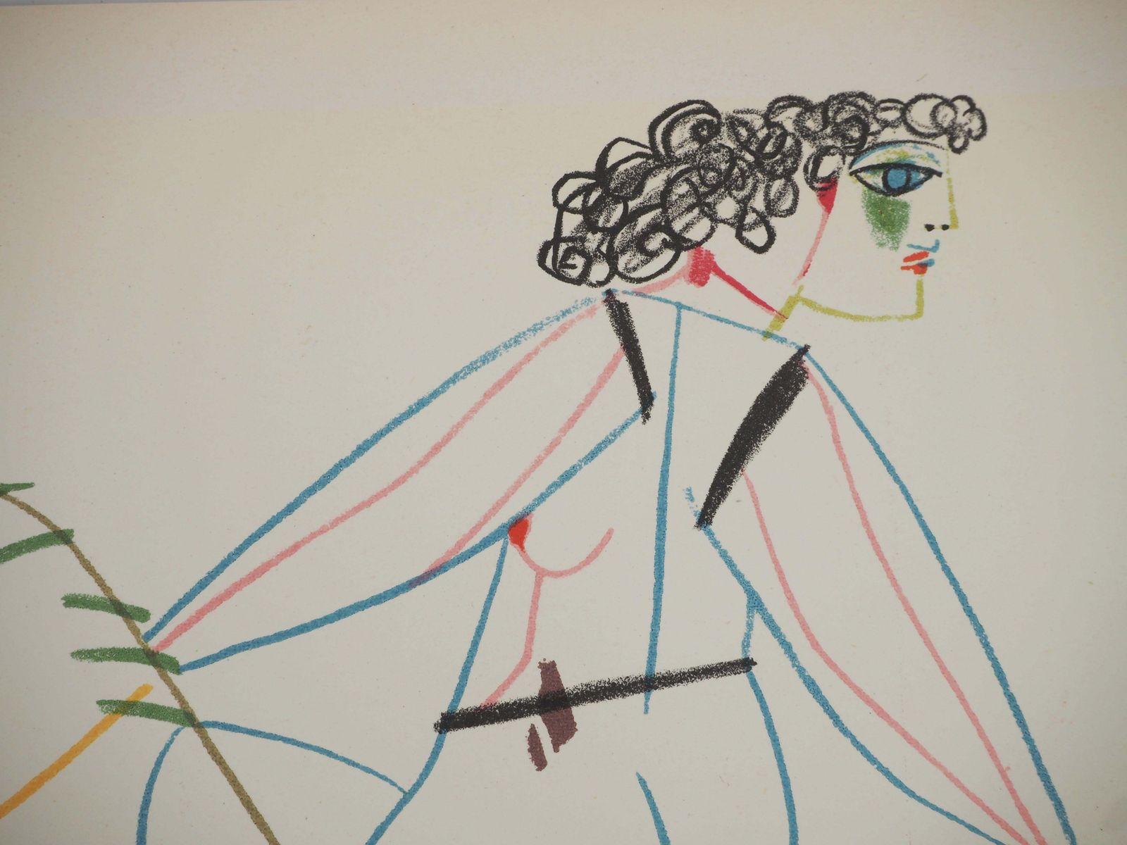 Pablo Picassothe Horse Rider And Her Valet   Lithograph (Mourlot)1954 photo vinterior