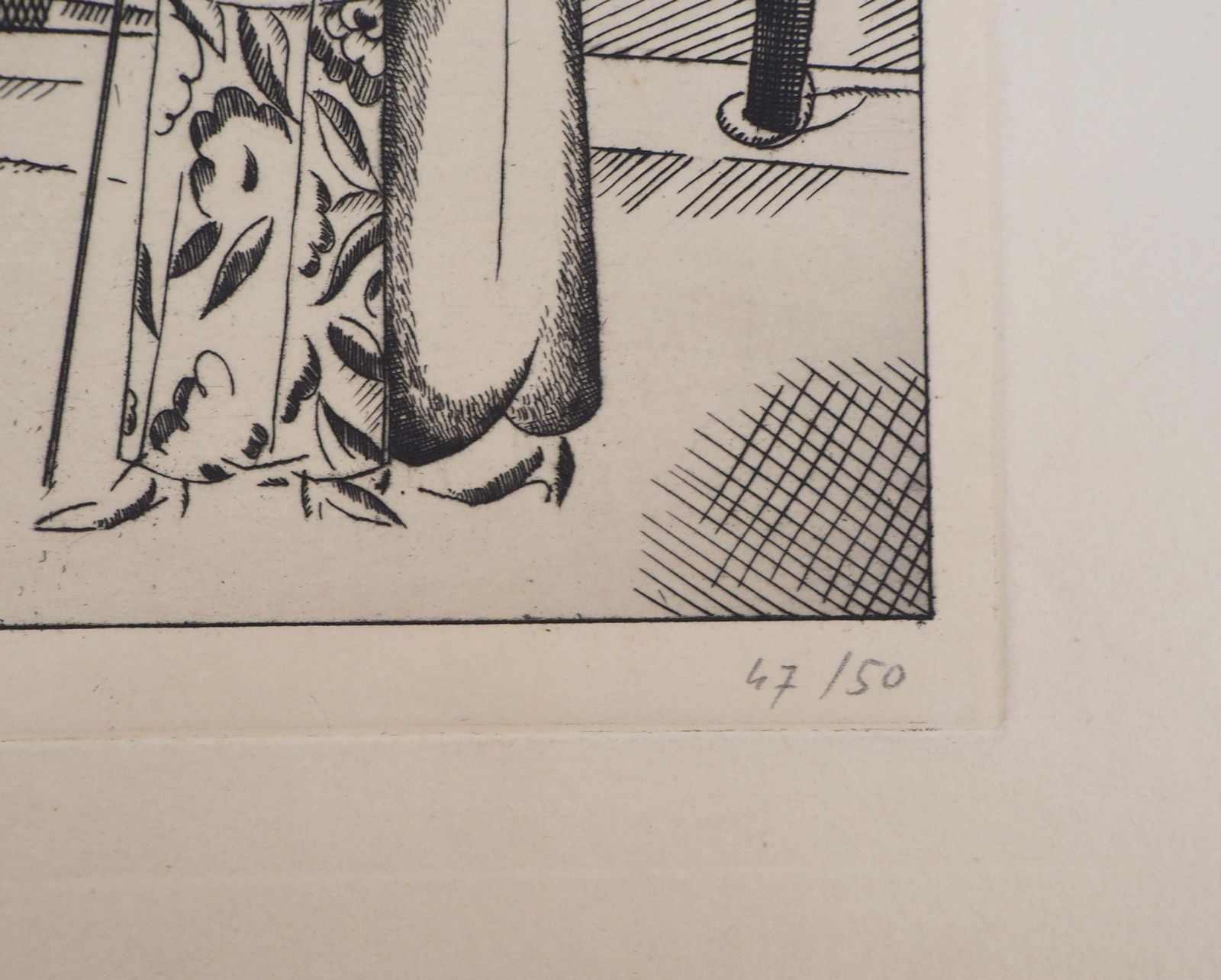 Jean Emile Laboureurthe Harbor Cafe   Original Etching, Handsigned1923 photo vinterior