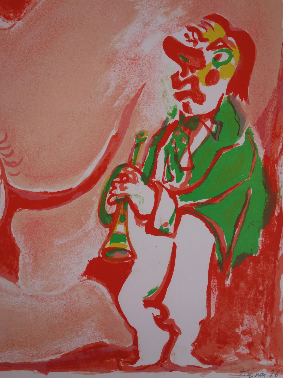 Edouard Pignonfederico Fellini With A Nude   Original Handsigned Lithograph   100 Ex1976 photo 340.0