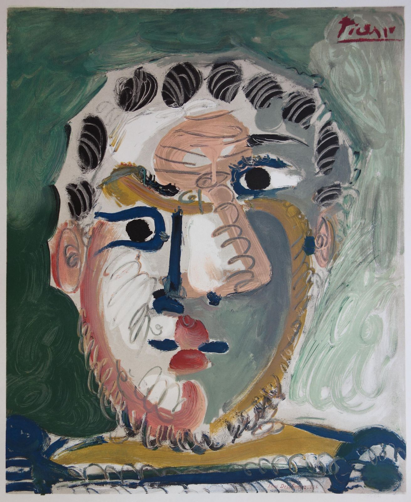 (After) Pablo Picassoman With A Beard   Vintage Lithograph Poster   Mourlot / Czwiklitzer #3081971 photo for sale
