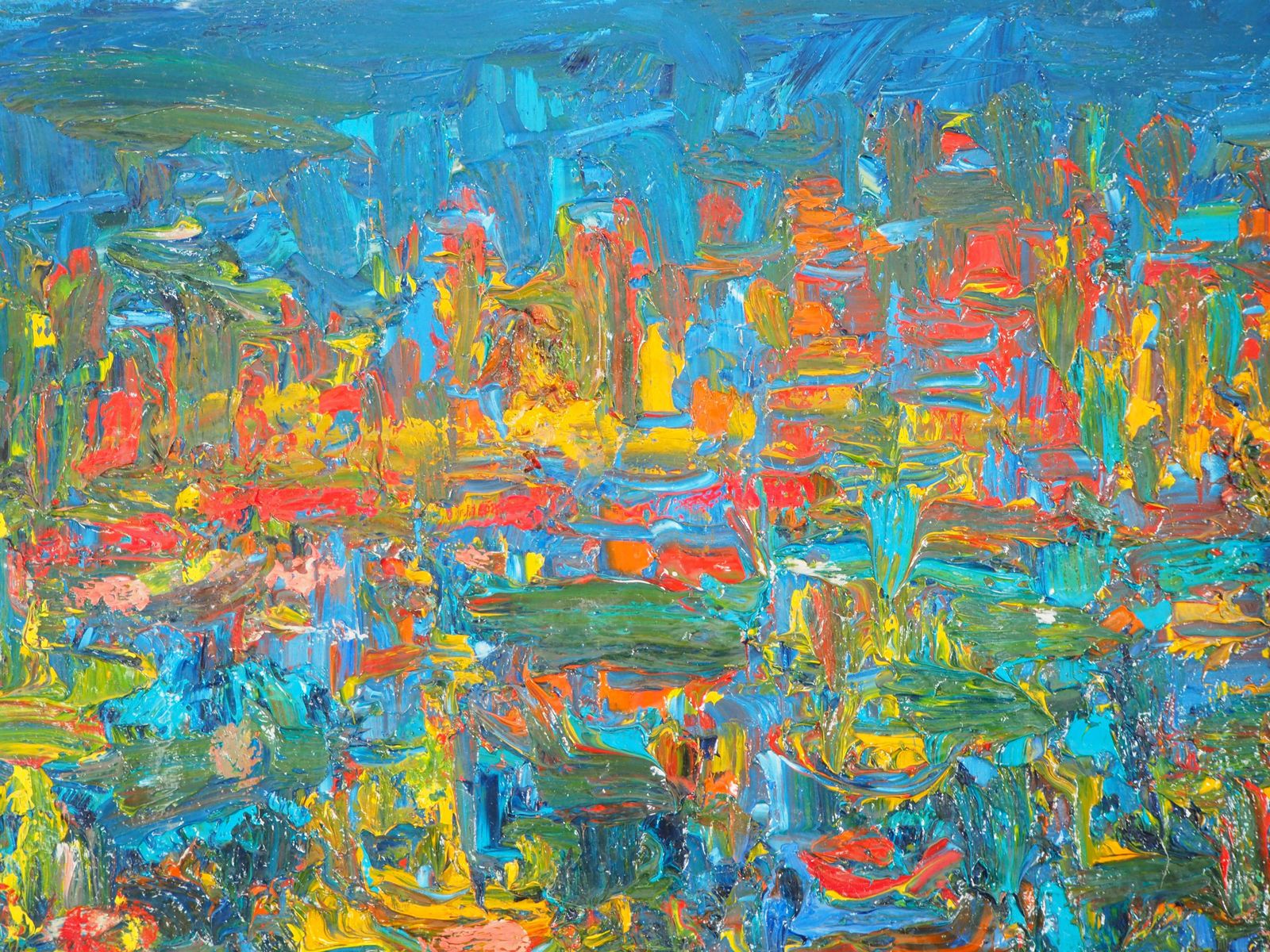 André Cottavoznight In Saint Tropez Harbor   Original Oil Painting, Signed photo 2975.0