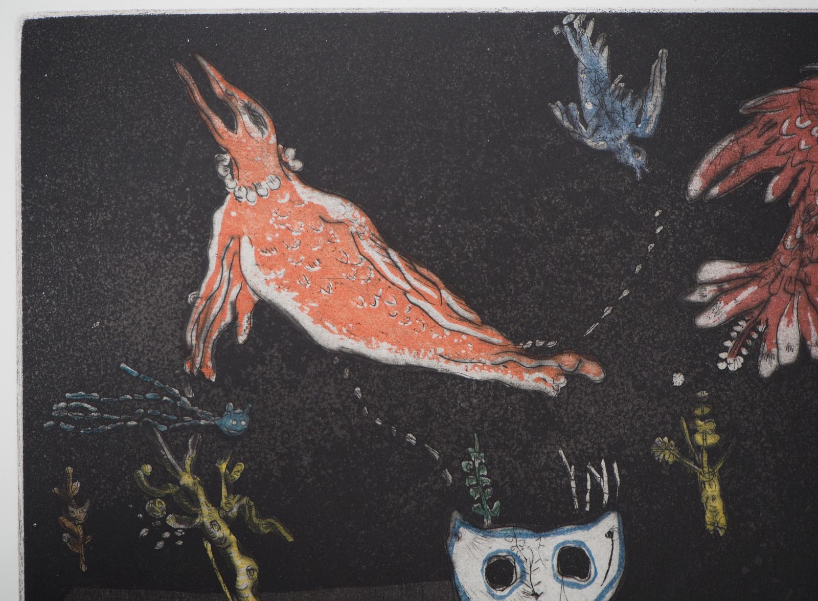 Mordecai Morehthe Birds In The Night   Etching, Ltd 60 Copies photo Art