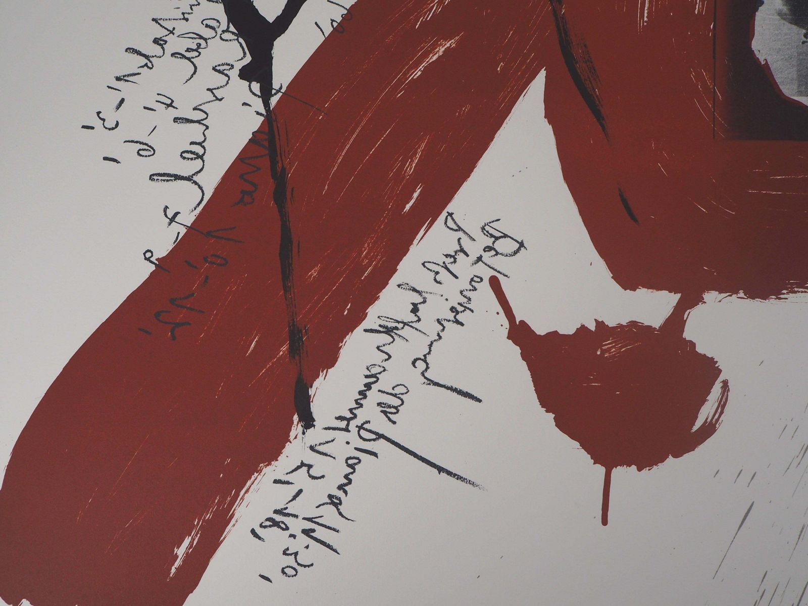 Wolf Vostellthe Scream,  The Ground   Original Handsigned Lithograph   Ltd 85 Cop (Fluxus)1990 photo 425.0