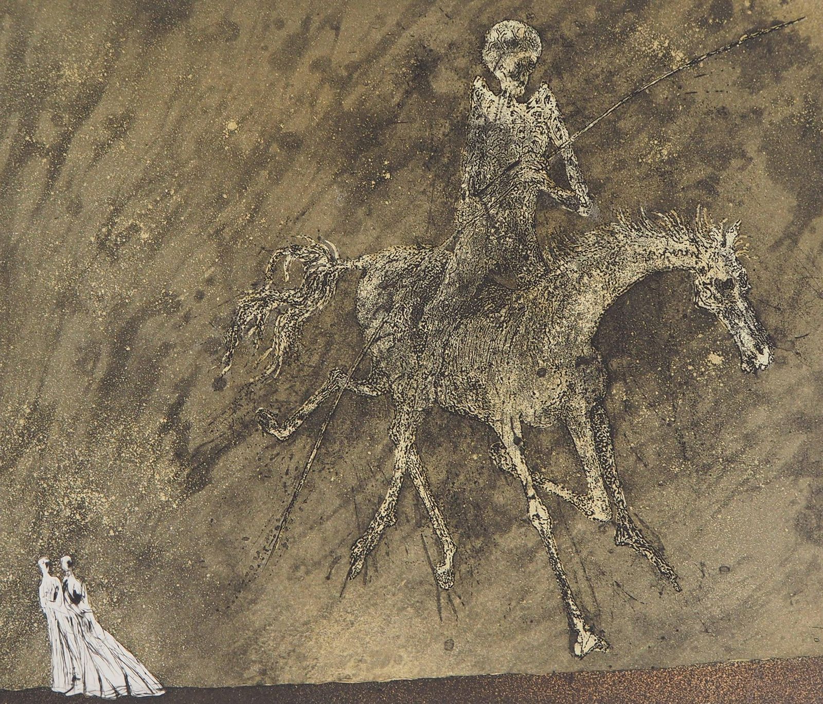 Lars Booneiric Horserider, 1975   Original Handsigned Etching1975 photo 212.0