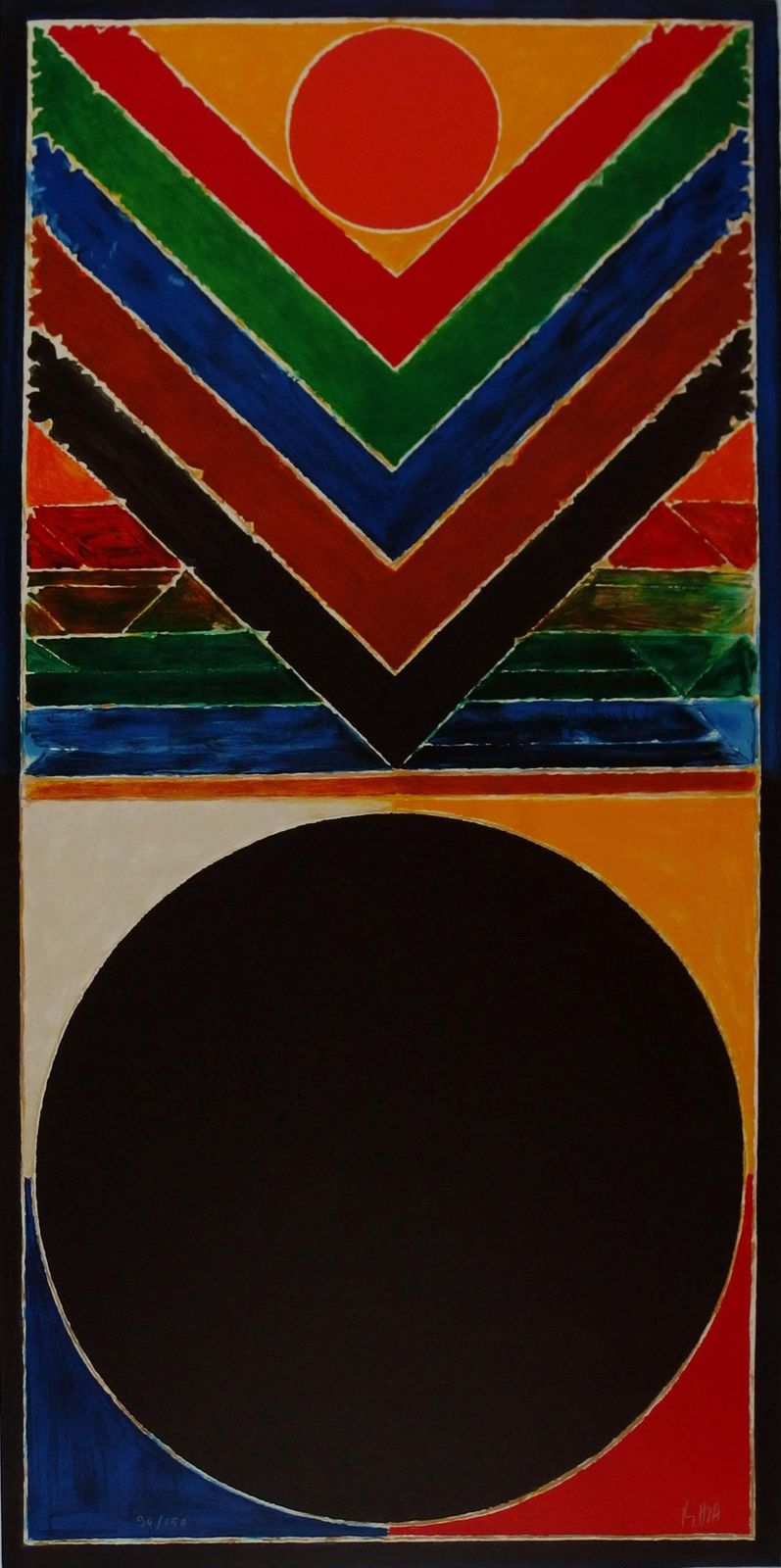 Sayed Haider Razatree And Bindu   Original Handsigned Lithograph   150 Copies