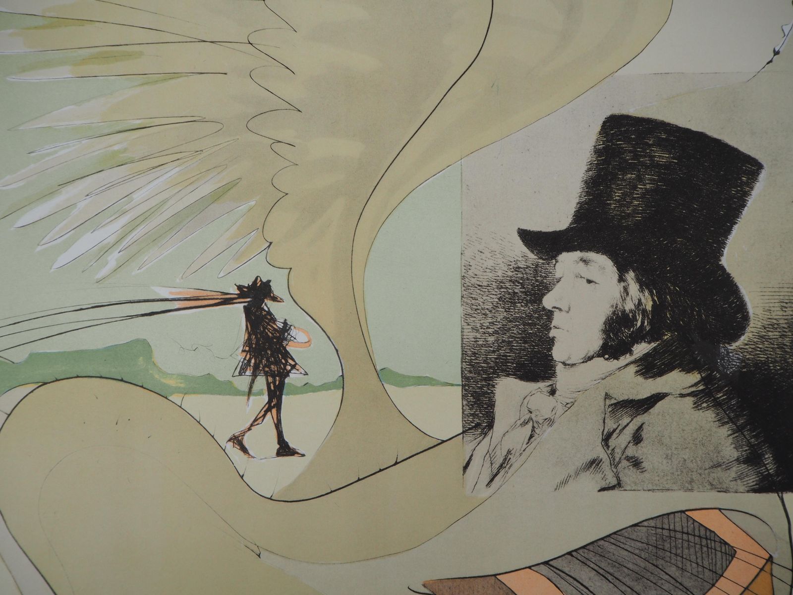(After) Salvador Daliles Caprices De Goya   Lithograph Poster (Field #77 3)1977 photo for sale