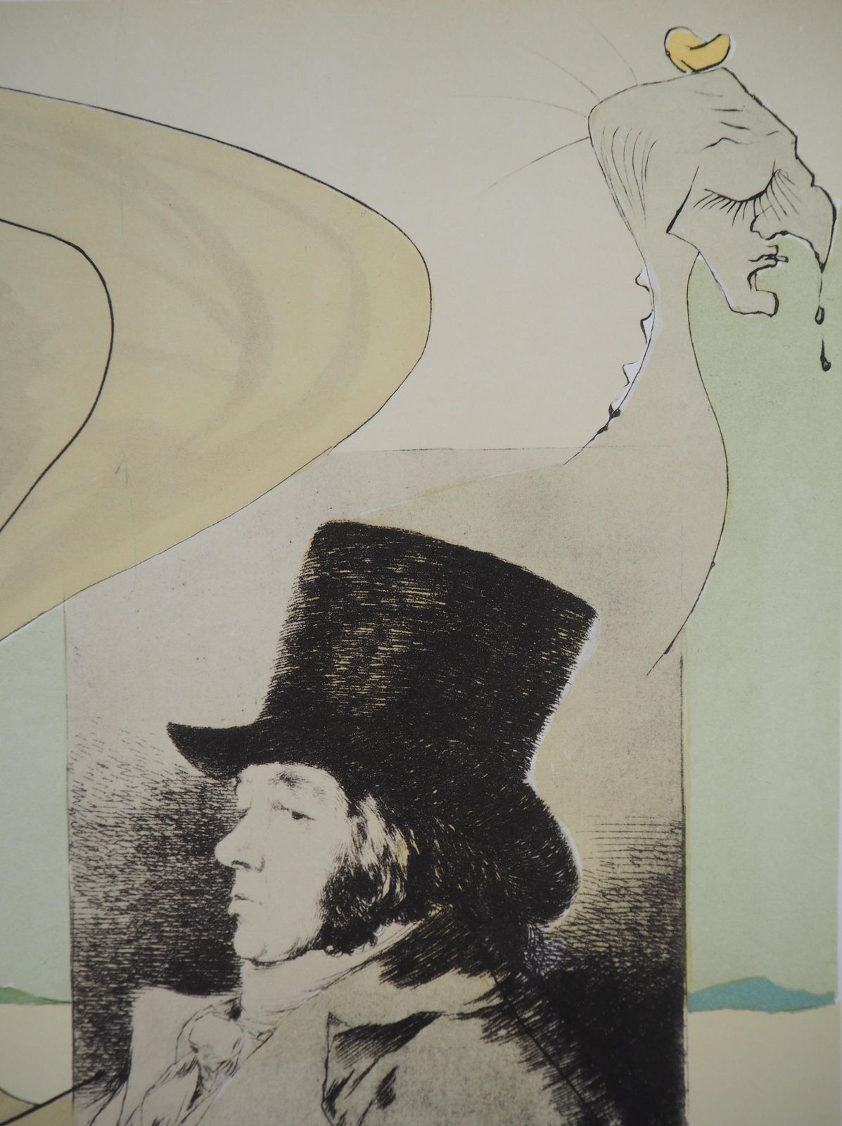 (After) Salvador Daliles Caprices De Goya   Lithograph Poster (Field #77 3)1977 photo Art