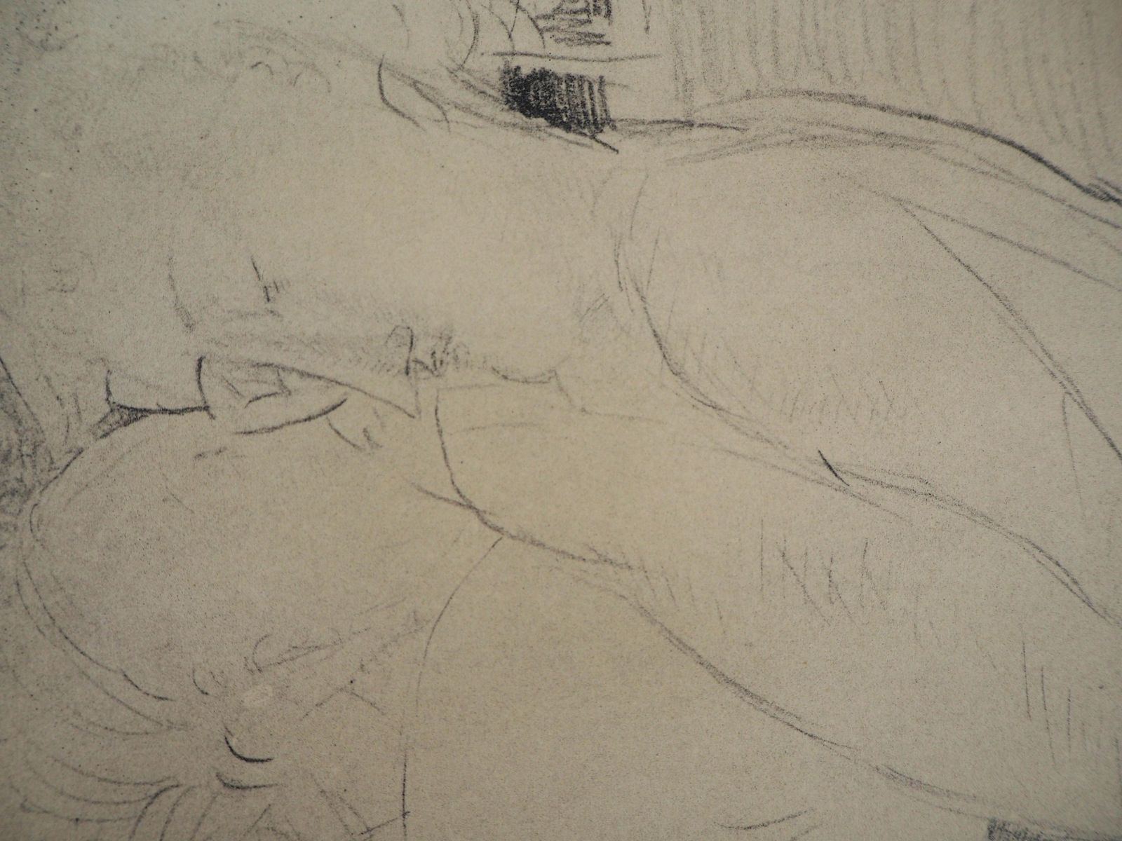 Lovers : The Kiss   Lithograph Signed In The Plate (Leda 1960) photo Art