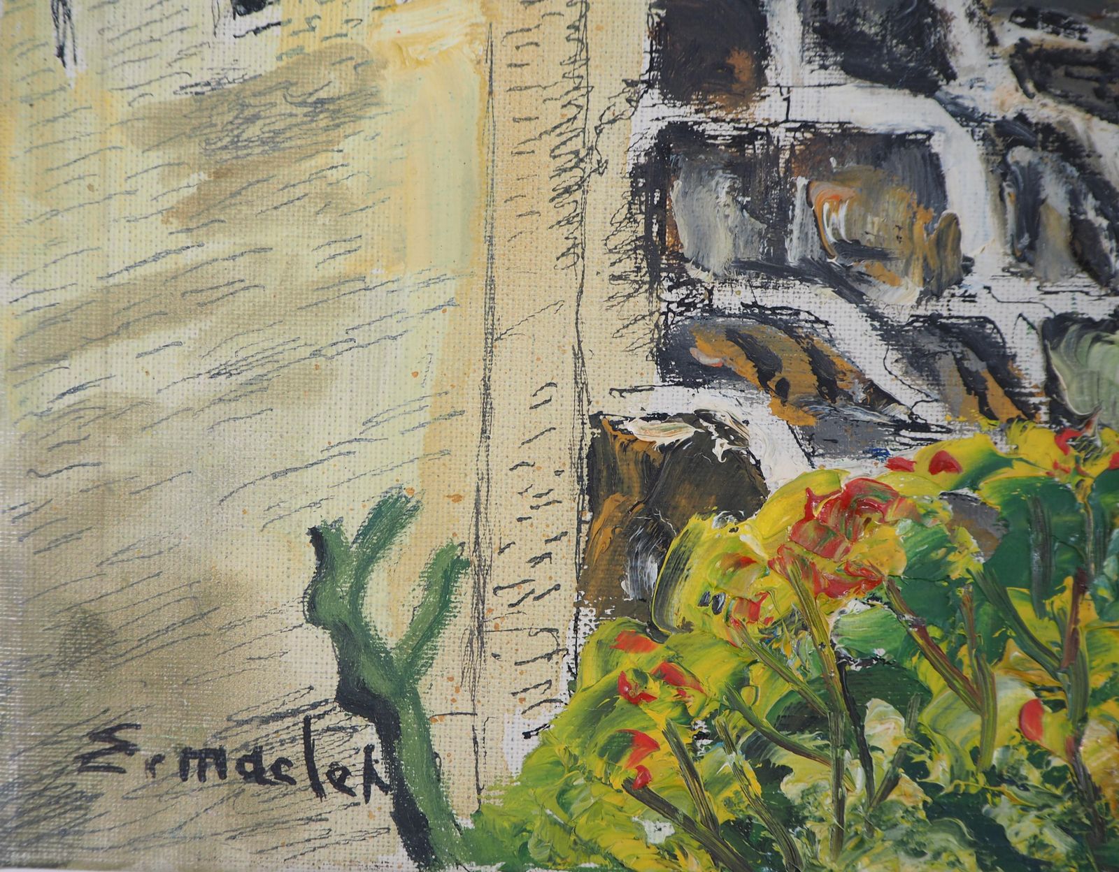 élisée Macletalsace : Haut Kœnigsbourg Castle   Original Oil On Canvas, Handsigned, C. 1930 photo furniture