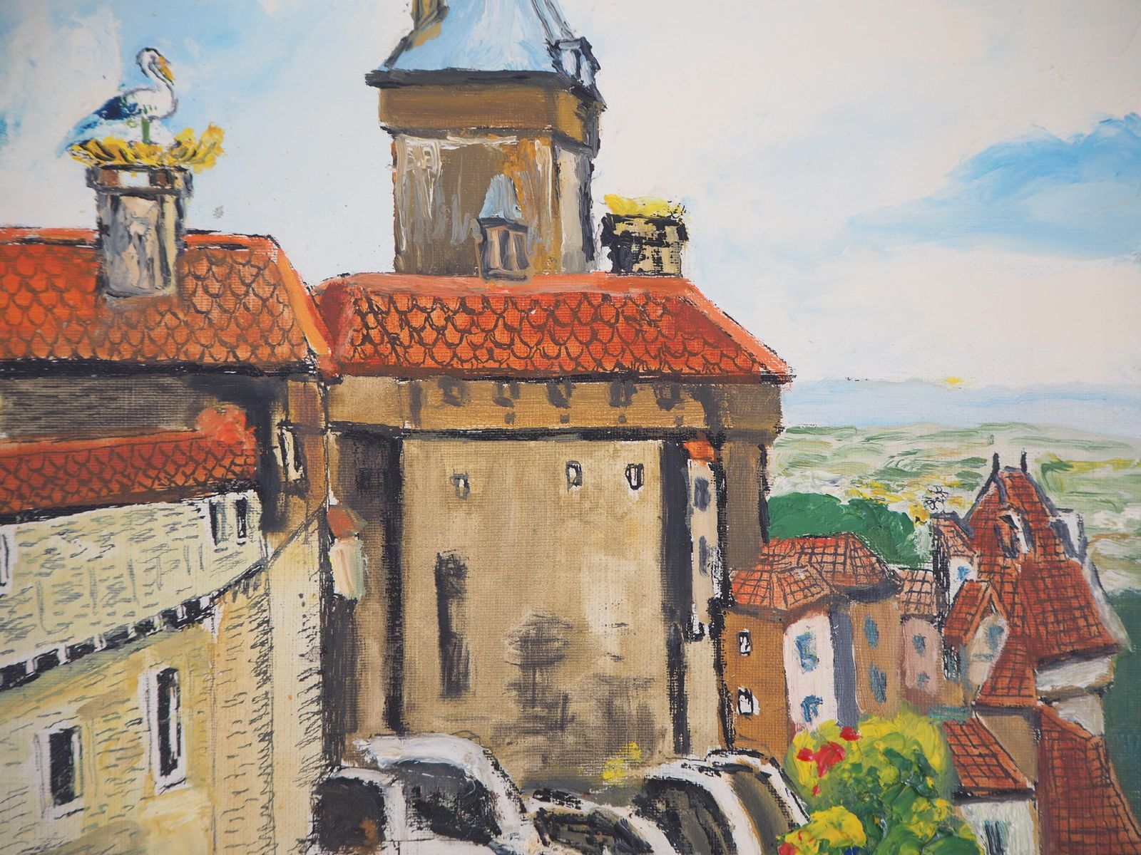 élisée Macletalsace : Haut Kœnigsbourg Castle   Original Oil On Canvas, Handsigned, C. 1930 photo 1700.0