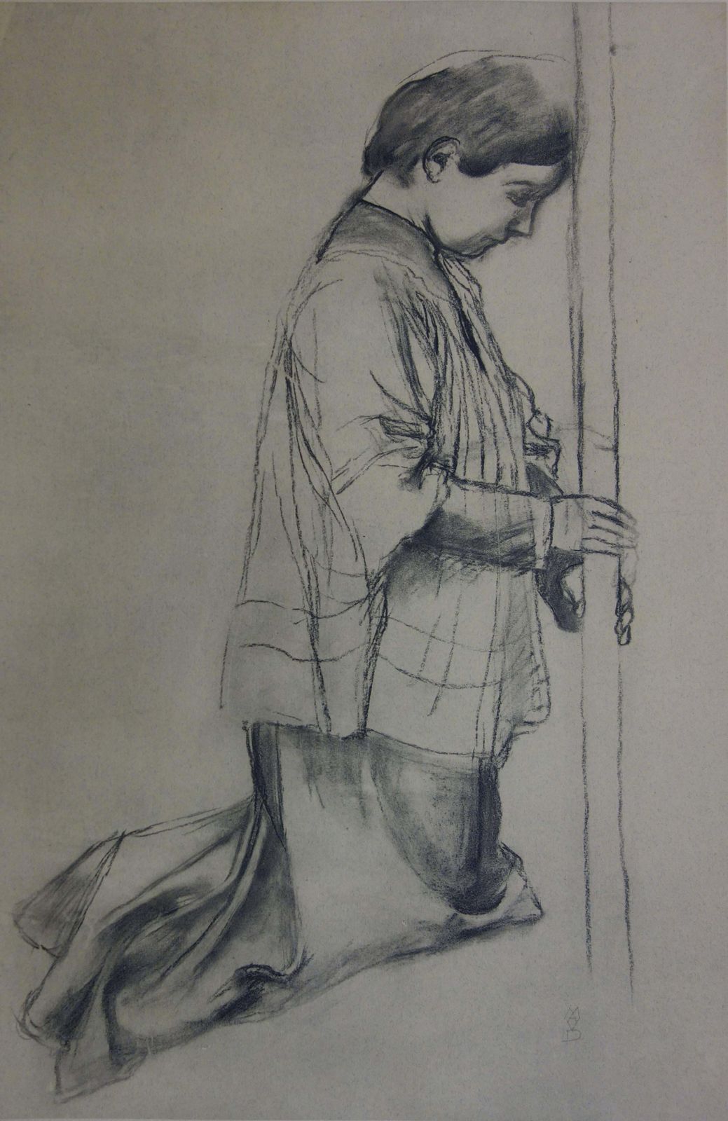 Maurice Denispraying Pilgrim   Original Lithograph
