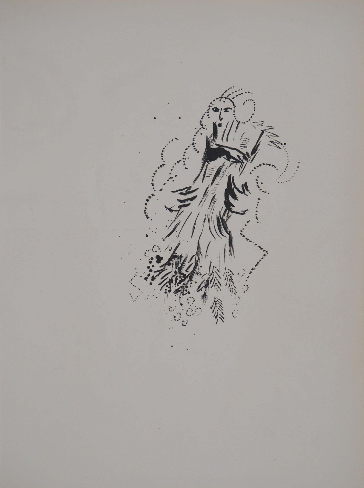 Marc Chagallthe Bible : Noemie And Her Daughters   Original Lithograph1960 photo buy