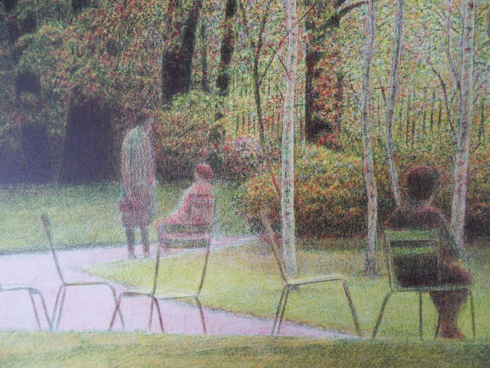 Harold Altmannew York : Break In Central Park   Original Handsigned Lithograph photo for sale