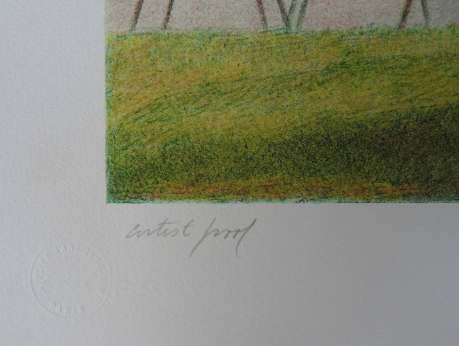Harold Altmannew York : Break In Central Park   Original Handsigned Lithograph photo 340.0