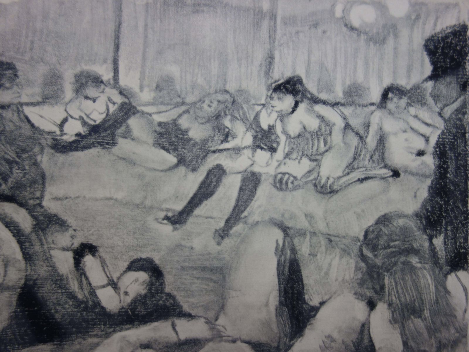(After) Edgar Degaswhorehouse Scene : Briefing With Madam Mother   Etching, 19351935 photo Art
