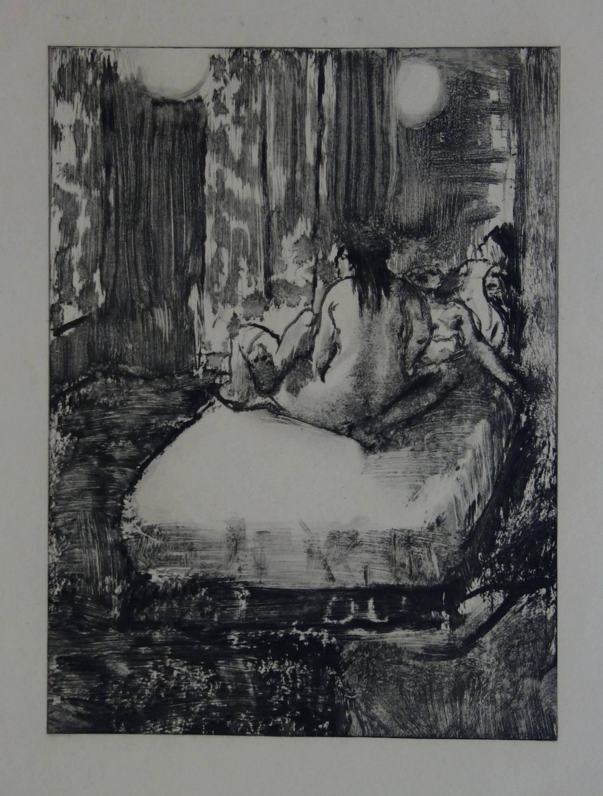 (After) Edgar Degaswhorehouse Scene : In The Intimacy Of The Room   Etching1935