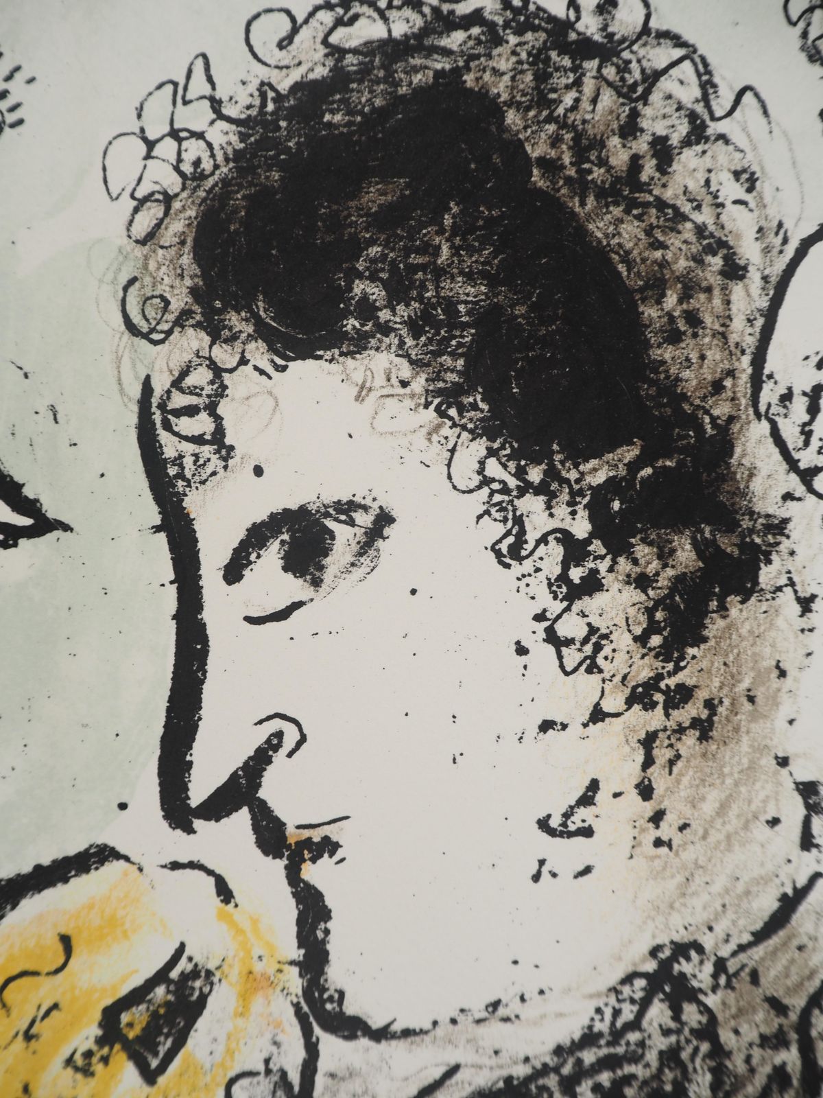 photo for sale Marc Chagallviolin Player With A Rooster   Original Lithograph (Mourlot #1000)1982
